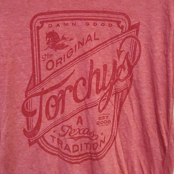 TORCHY'S TACOS Damn Good Red T-Shirt - Size Large - Picture 3 of 3